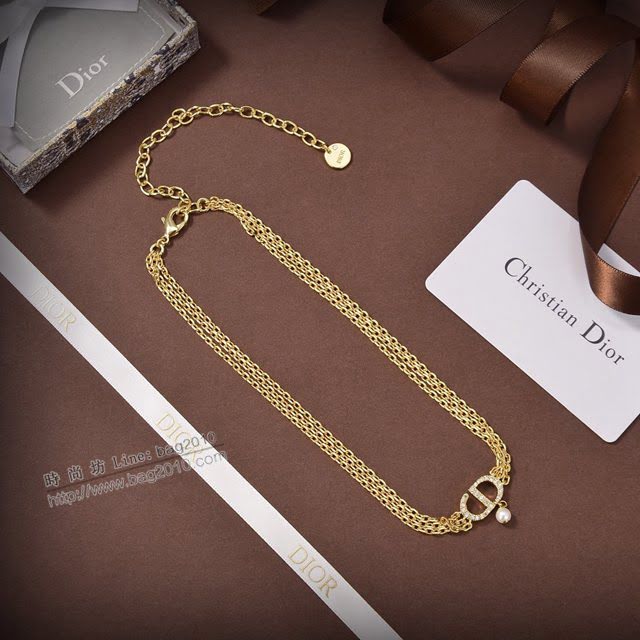 Dior飾品 迪奧經典熱銷款項鏈 2021新款DIOR迪奧字母項鏈  zgd1306